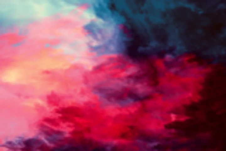 Vivid pink and blue abstract nebula